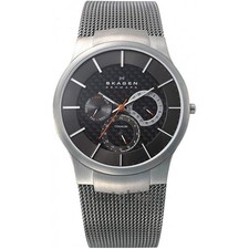 Skagen Carbon Fiber Dial Titanium  Men's Watch 809XLTTM picture