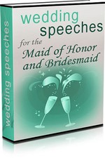 WEDDING SPEECHES For The Maid of Honor & Bridesmaid - 10 Ready Made Speeches (CD picture