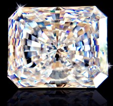 11 ct Radiant Cut Extreme Fire Top CZ Imitation Moissanite Simulant 16 x 12 picture