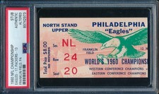 1960 NFL Championship Game Ticket Stub Eagles vs. Packers PSA/DNA 192420 picture