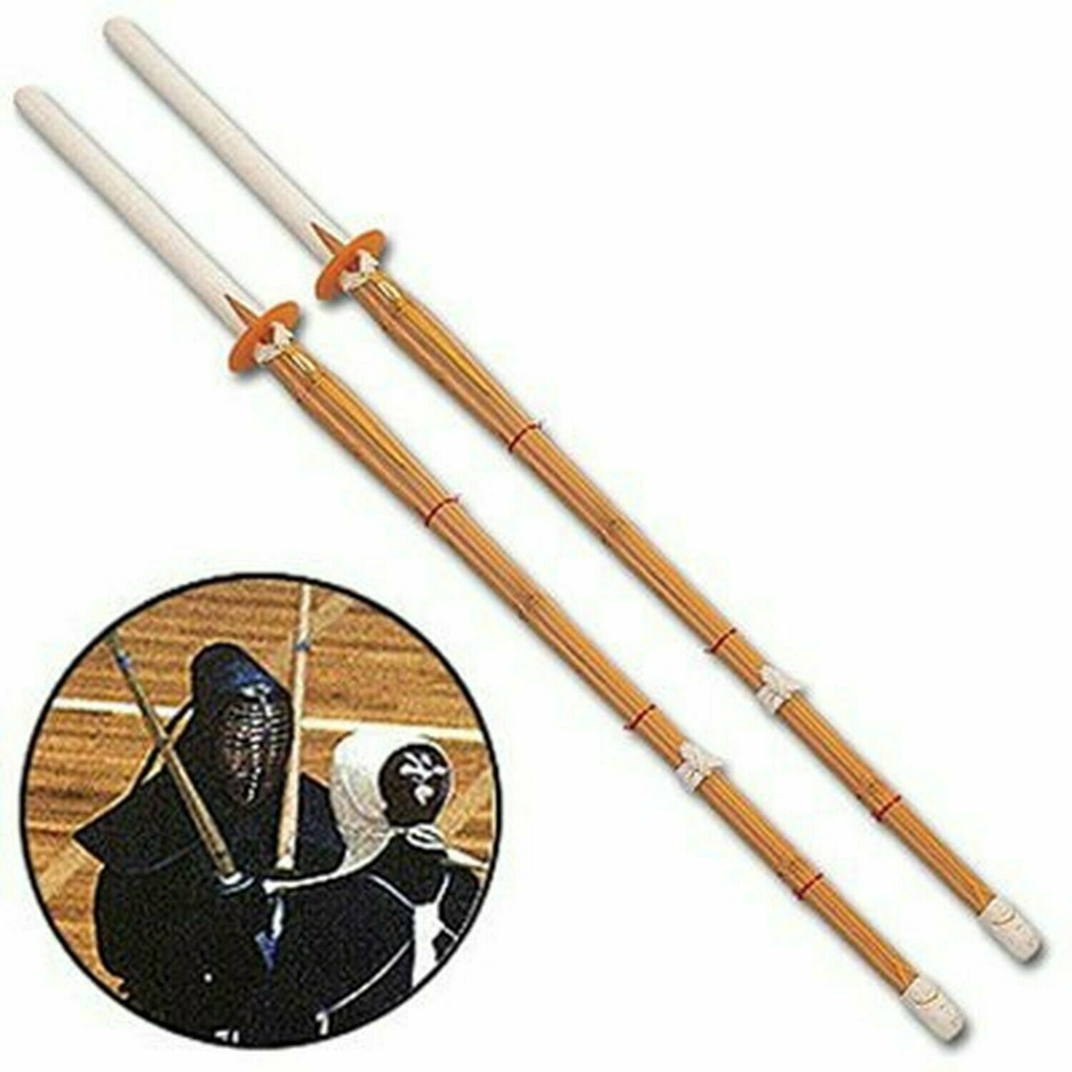 Kendo Shinai Bamboo Practice Katana 47" Set of 2 Kendo Shinai Bamboo Practice Katana 47" Set of 2