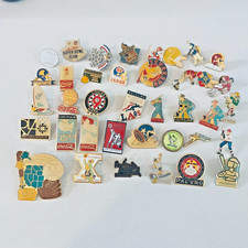 Mixed Lot 38 VTG Enamel Lapel Sports Pins football baseball Olympics PLEASE READ picture