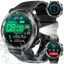Military Tactical Smart Watches Men Bluetooth Answer/Make Call For IOS & Android picture