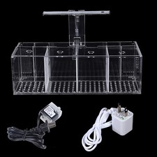 Aquaponic Fish Tank 4-Grid Desktop Fish Tank Rectangle Acrylic Betta Fish Tank picture