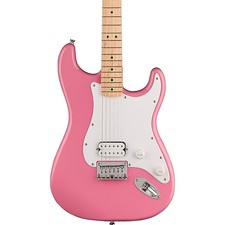 Squier Sonic Stratocaster HT H Maple Fingerboard Electric Guitar Flash Pink picture