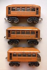 Lionel Lines 603 604 Pre-War Passenger Train Cars O Gauge Scale Pullman Antique  picture