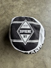Supreme World Famous NY Diamond Crown Bucket Hat sz Medium/Large Black White picture