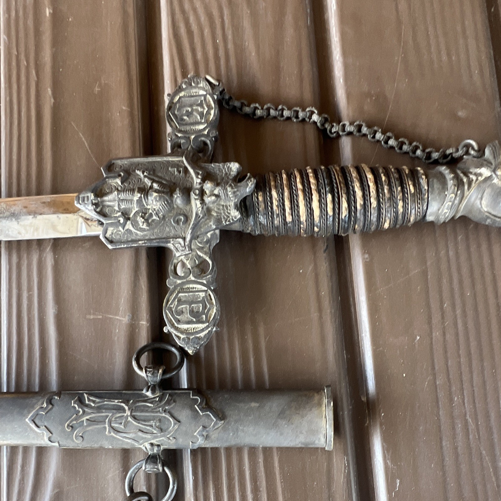 Knights of Pythias FCB Fraternal Sword w/ Scabbard Chain - J.R. Pettis Co