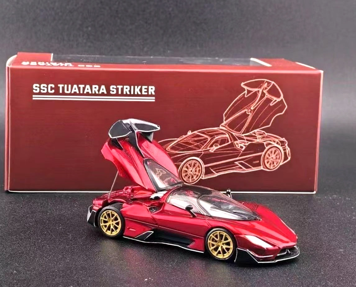 FW Fine Works 1/64 SSC Tuatara Striker Red Diecast Car Model FW Fine Works 1/64 SSC Tuatara Striker Red Diecast Car Model