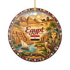 Egypt Ornament | Ceramic Travel Souvenir Ornament picture