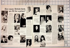 Vintage Magazine Pages British Birds Fit for a Prince Charles Royal Ephemera picture