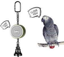 Bird Toys Parrot Talking Coach & Interactive Voice Bell for Parakeet, African... picture