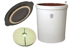 Ohio Stoneware 5 Gallon - 3 Piece Kit for Fermentation & Preservation Crock picture