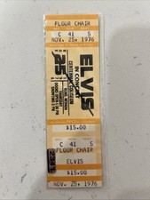 Rare 1976 Elvis Presley Reno Full Ticket-Unused Reno Date Discrepancy-PSA WORTHY picture
