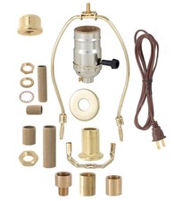 B&P Lamp Polished and Lacquered Floor Lamp Wiring Kit with 3-Way Socket, 12 picture