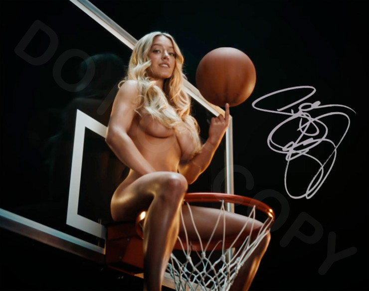 Sydney Sweeney Autographed 8x10 Signed Reprint Photo Basketball Busty Auto