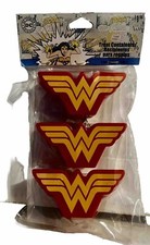 DC Comics Wonder Woman Party Treat Containers Package of 3 picture