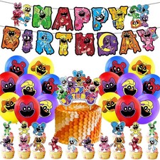 Smile Animal Birthday Party Supplies，Furry Creatures Theme Party Decorate Kit picture