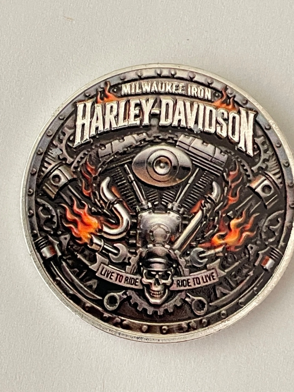 HARLEY-DAVIDSON RIDE FREE COIN, HARLEY TOKEN, HARLEY ROUND, challenge coins, HARLEY-DAVIDSON RIDE FREE COIN, HARLEY TOKEN, HARLEY ROUND, challenge coins,
