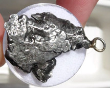 CAMPO DEL CIELO IRON METEORITE LARGE PENDANT NECKLACE CHARM METEOR SPACE ROCK picture