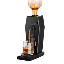 Leakproof Ash Wood Whiskey Liquor Dispenser,Novelty Alcohol Dispenser for picture