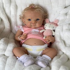18 Inch Realistic Reborn Baby Dolls Full Vinyl Body Girl Waterproof Xmas Gifts picture