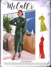 8141 UNCUT McCalls SEWING Pattern Misses Semi Fitted Dress Evening Gown Cocktail picture