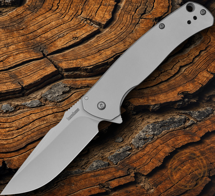 Kershaw Scour Assisted Folding Knife 3.38" 8Cr13MoV Steel Blade Stainless Handle Kershaw Scour Assisted Folding Knife 3.38" 8Cr13MoV Steel Blade Stainless Handle