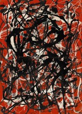 Jackson Pollock Free Form VINTAGE painting poster print picture