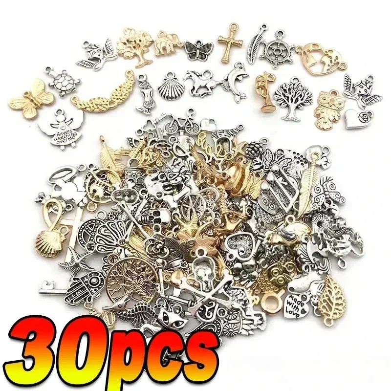200Pcs Mixed Charms Pendant DIY Jewelry Making Accessory for Bracelet Necklace 200Pcs Mixed Charms Pendant DIY Jewelry Making Accessory for Bracelet Necklace