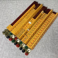 Vintage Bakelite Mah Jong set, 143 tiles and 5 Racks picture