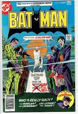 BATMAN #291 Sept. 1977 DC Comic Book Joker Catwoman Riddler FN+ 6.5 picture