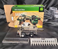 1/64 John Deere S680 2012 Farm Show Combine ~ Chrome Chaser ~ OPEN BOX picture
