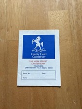 Vintage 1973 County Hotel Canterbury England City Map Tourist Guide Brochure picture