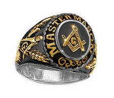 Masonic rings ebay Gold & Steel Freemason College Masonic rings for sale picture