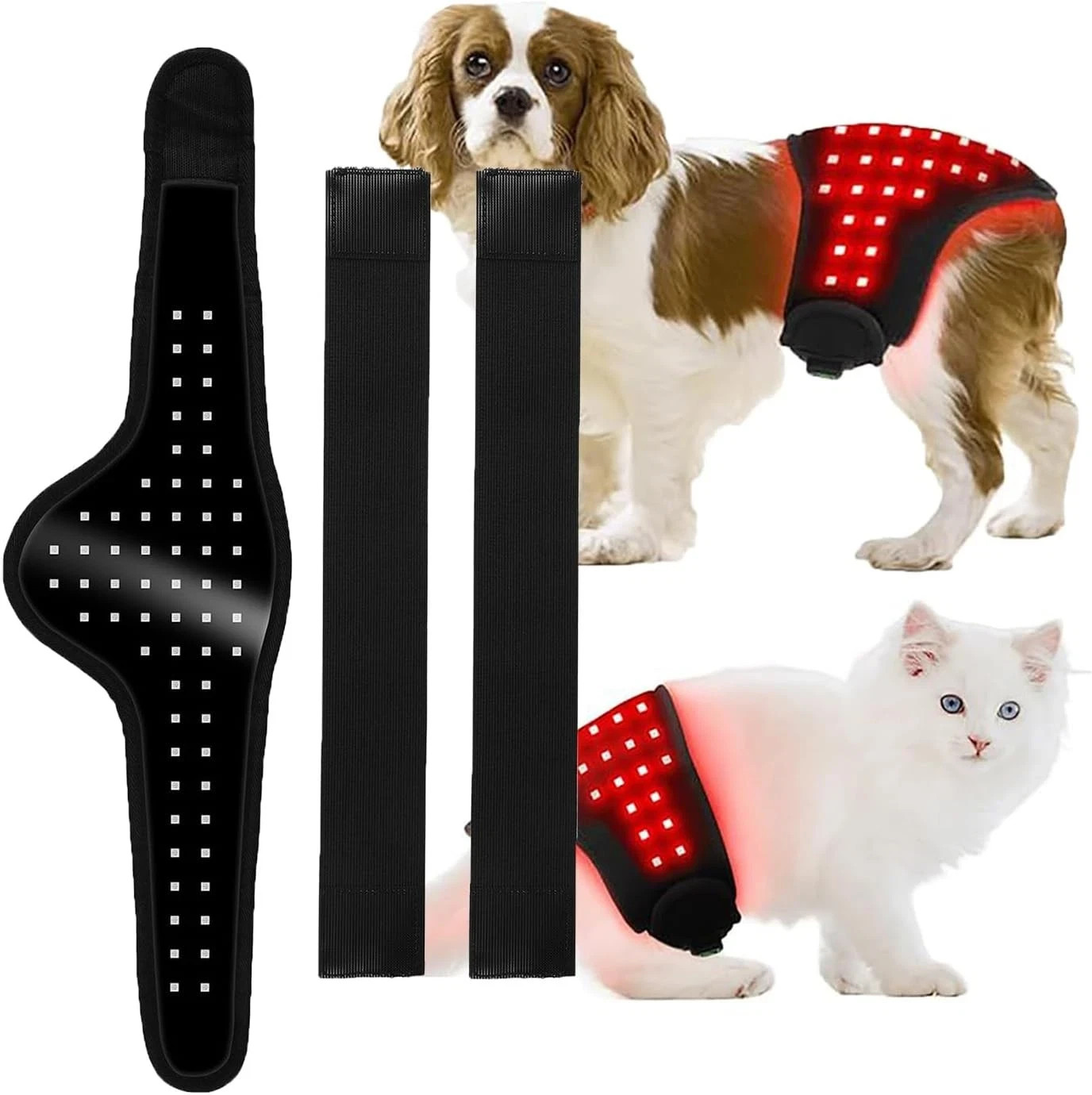 Red Infrared Light Therapy Belt Pets, 64 Lamp Beads, for Cats and Dogs Red Infrared Light Therapy Belt Pets, 64 Lamp Beads, for Cats and Dogs