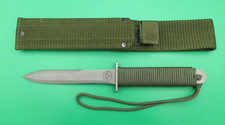 EK Commando 1941 Korea WWII Vietnam Dagger Fixed Blade Knife w/ Sheath USA picture