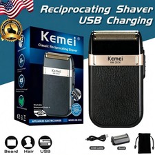 KEMEI USB Electric Shaver Trimmer Razor Rechargeable Hair Beard Shaving Machine picture