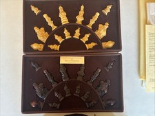 SAC Studio Anne Carlton Alice In Wonderland Hand Made Painted Chess Set picture