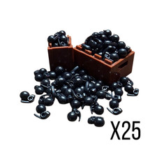 NEW Grenades X25 For LEGO Minifigures Explosive Accessories Army Military Black picture