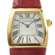 CARTIER La Dona SM W6400356 K18YG Leather 21.5mm from Japan #0065 picture