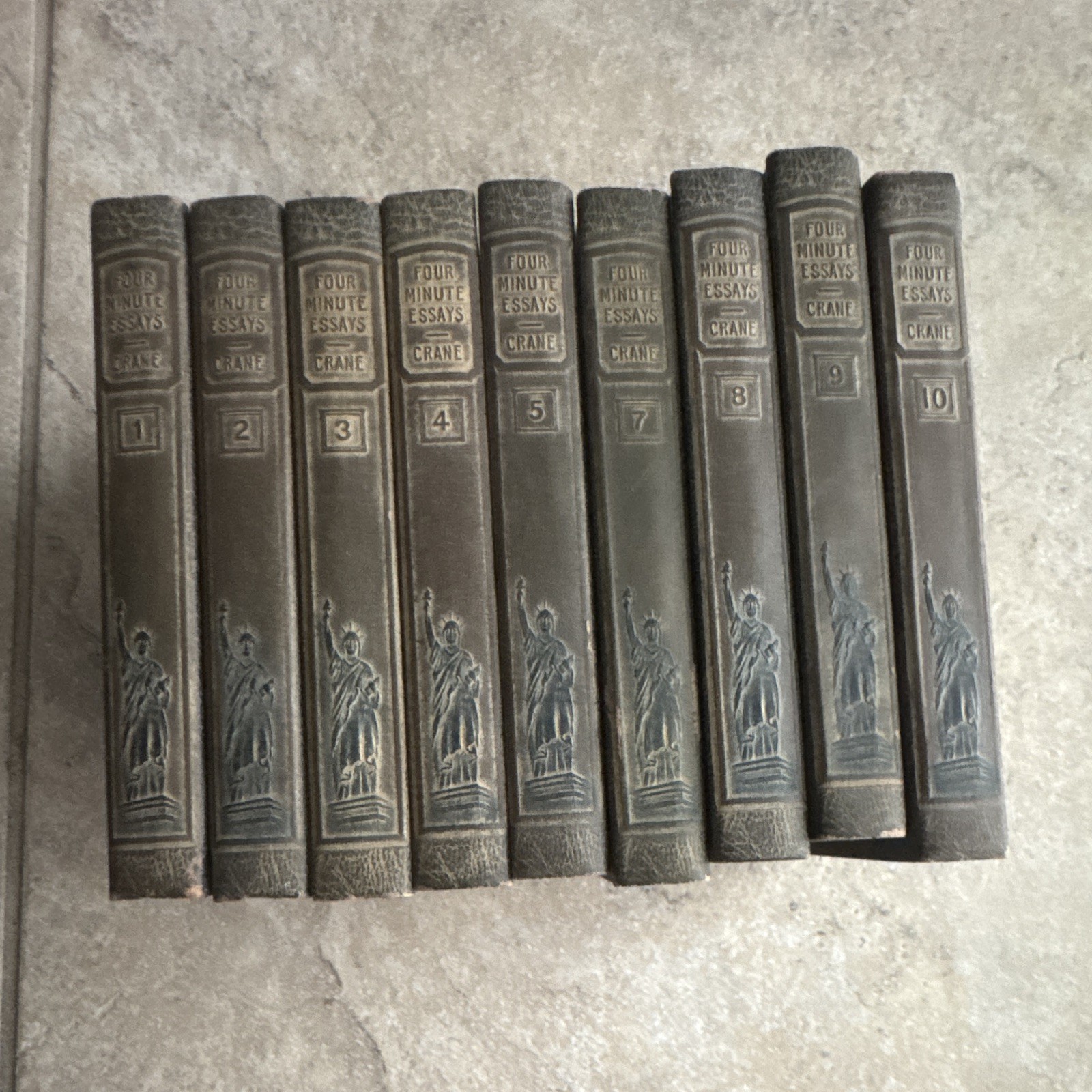 Frank Crane Four Minute Essays 9-Volume Hardcover Set (English Essays)
