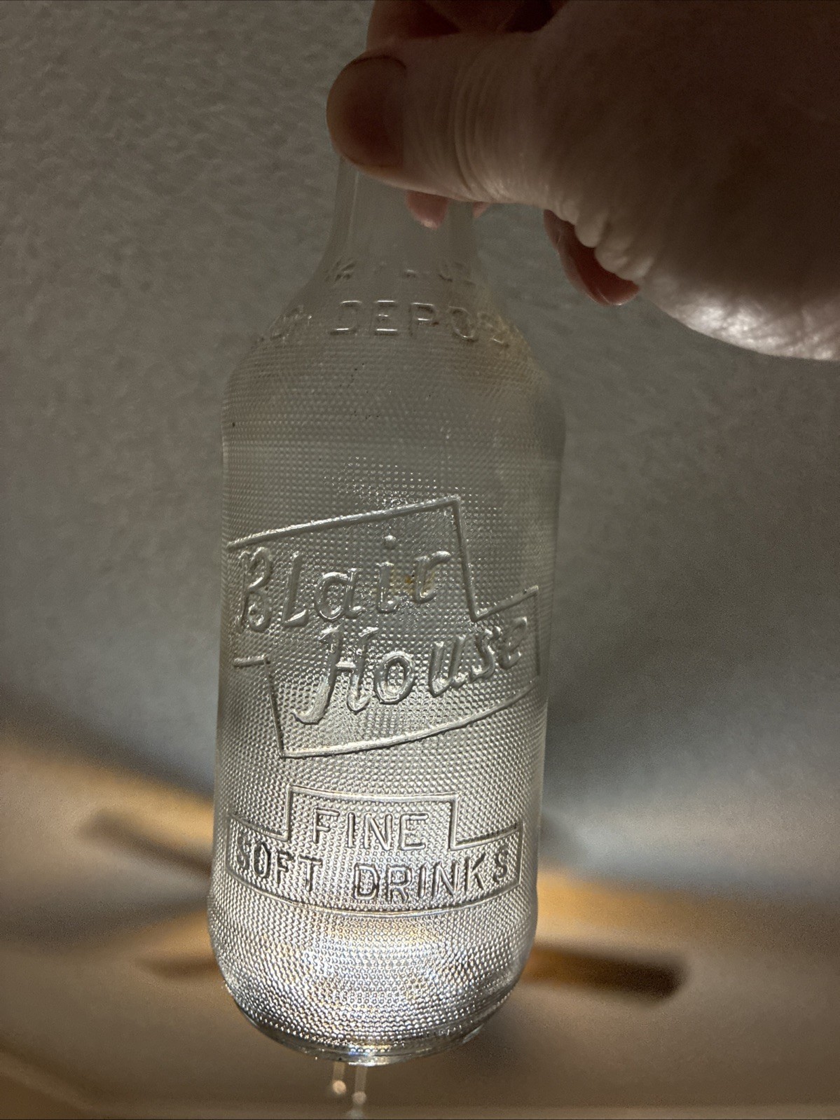 Vintage Blair House Fine Soft Drinks Embossed 12oz Soda Bottle NDNR 1967 👀