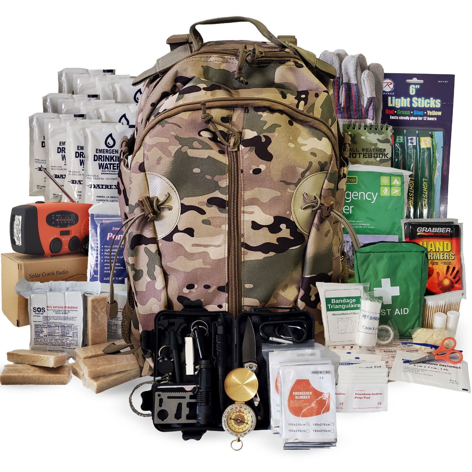 2 Person Emergency Kit/Survival Backpack for 72 Hours, Natural Disasters & More 2 Person Emergency Kit/Survival Backpack for 72 Hours, Natural Disasters & More