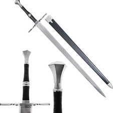 47.25" Medieval Warrior Fantasy Viking Broad Sword-Cord Wrapped Handle+Scabbard picture
