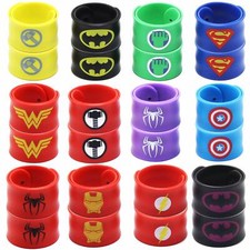  Superhero Slap Bracelet Birthday Party Supplies School Classroom Rewards 24pcs picture