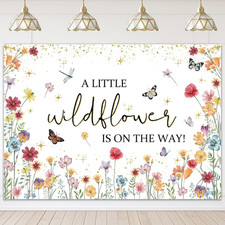 Wildflower Baby Shower Decorations a Little Wildflower Is on the Way Baby Shower picture