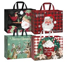 STYPOP 24 Pack 17" Extra Large Christmas Gift Bags Reusable Non-Woven Christm... picture