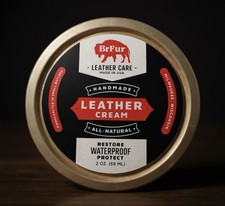 Brfur Leather Cream Conditioner | Made in USA | Protects & Restores Leather 2oz picture