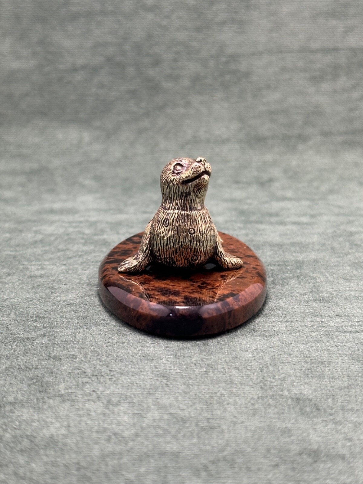 Sea lion Figurine Cast Bronze Statuette Art Deco Sculpture Sea lion Figurine Cast Bronze Statuette Art Deco Sculpture